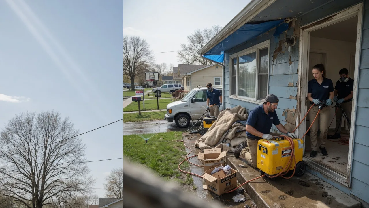 Basement Flood Cleanup in Oakland, IL near me